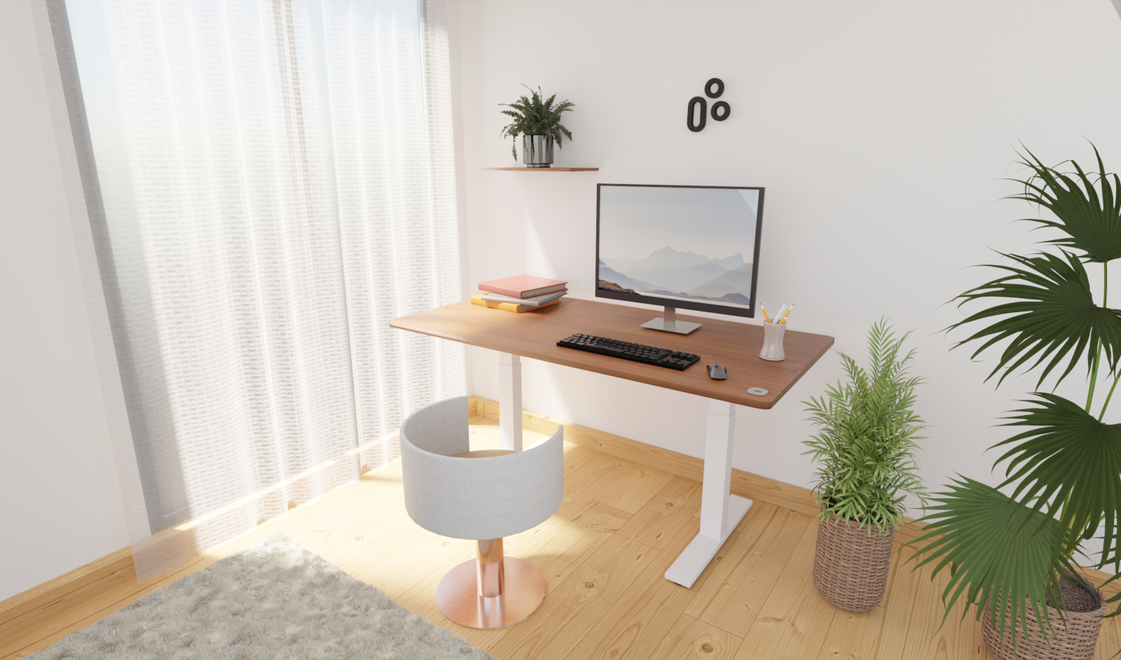 Miniature bureau assis-debout — Studio Nyamh